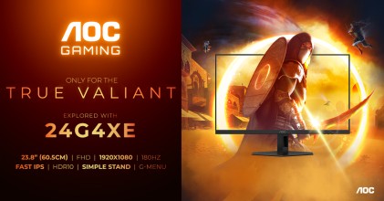 AOC 24G4XE Monitor PC 60,5 cm (23.8") 1920 x 1080 Pixel Full HD LCD Nero, Grigio