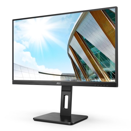 Aoc Monitor 23,8 Led Va Fhd 16:9 4Ms 250 Cdm, Pivot, Vga/Dvi/Dp/Hdmi, Multimediale
