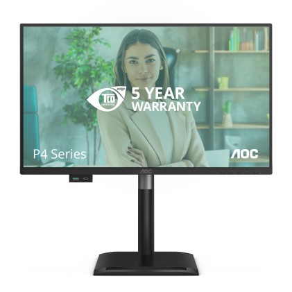 Aoc Monitor 23,8 Led Ips Fhd 16:9 4Ms 120Hz, Reg Altezza, Dp/Hdmi, Multimediale