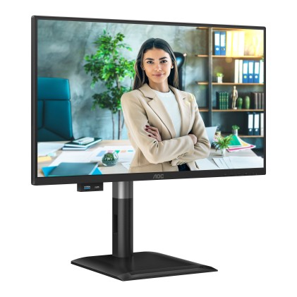 Aoc Monitor 23,8 Led Ips Fhd 16:9 4Ms 120Hz, Reg Altezza, Dp/Hdmi, Multimediale