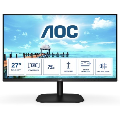 Aoc Monitor 27 Led Ips 16:9 Fhd 250Cdm 7Ms Vga/Hdmi