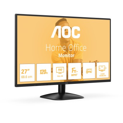 Aoc Monitor 27 Led Va 16:9 Fhd 4Ms 300 Cdm 120Hz, Vga/Hdmi