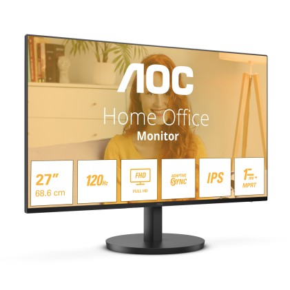 Aoc Monitor 27 Led Ips Fhd 16:9 4Ms 250 Cdm, 100Hz, Vga/Hdmi, Multimediale