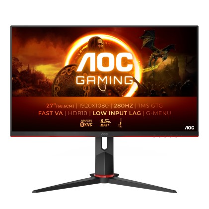 Aoc Monitor 27  Led Va 16:9 Fhd 0,5Ms 300Cdm  280Hz Pivot  Hdmi/Dp