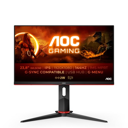 AOC G2 24G2U/BK Monitor PC 60,5 cm (23.8") 1920 x 1080 Pixel Full HD LED Nero