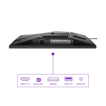 Aoc Monitor Gaming 32 Qd-Oled 4K Uhd 165Hz,  Reg Altezza, Dp/Hdmi, Multimediale