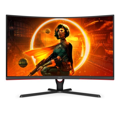 Mon 31.5"Va Hdmi Dp Gaming  165Hz Aoc C32G3Ae/Bk 1Ms Mm Curved