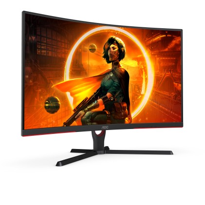 Mon 31.5"Va Hdmi Dp Gaming  165Hz Aoc C32G3Ae/Bk 1Ms Mm Curved
