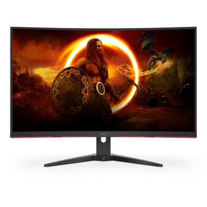 Mon 31.5"Va Hdmi Dp Gaming Qhd 165H Aoc Cq32G2Se/Bk 1Ms  Curved