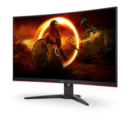 Mon 31.5"Va Hdmi Dp Gaming Qhd 165H Aoc Cq32G2Se/Bk 1Ms  Curved