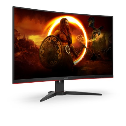 Mon 31.5"Va Hdmi Dp Gaming Qhd 165H Aoc Cq32G2Se/Bk 1Ms  Curved