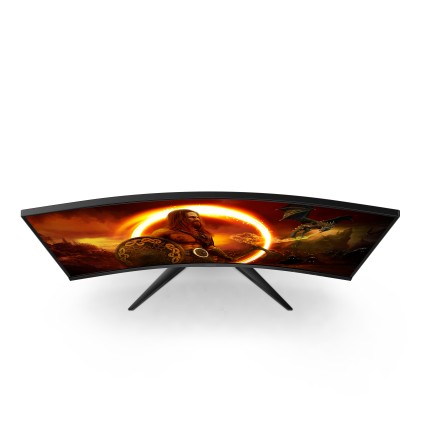 Mon 31.5"Va Hdmi Dp Gaming Qhd 165H Aoc Cq32G2Se/Bk 1Ms  Curved