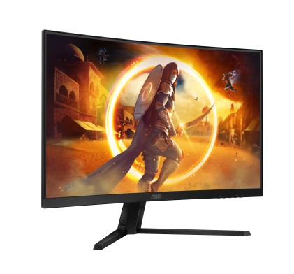 Monitor AOC G4 31,5" curvo 1500R LED Fast VA QHD 180Hz HDR10 - Tempo di risposta 1 ms - Angolo di visione 178&deg; - HDMI, DisplayPort, Audio - Montaggio VESA 100x100