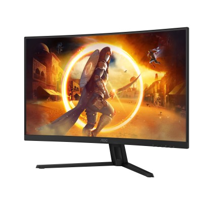 Monitor AOC G4 31,5" curvo 1500R LED Fast VA QHD 180Hz HDR10 - Tempo di risposta 1 ms - Angolo di visione 178&deg; - HDMI, DisplayPort, Audio - Montaggio VESA 100x100