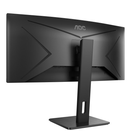 Aoc Monitor Curvo 34 Led Va 21:9 Qhd 1Ms 300 Cdm, Hdmi/Dp, Multimediale