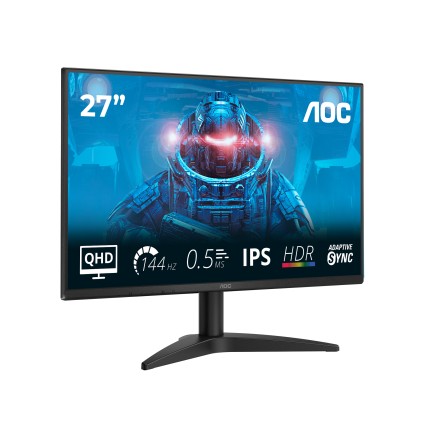 Aoc Monitor Gaming 27 Led Ips Qhd 16:9 0,5Ms 144Hz 300 Cdm, Dp/Hdmi