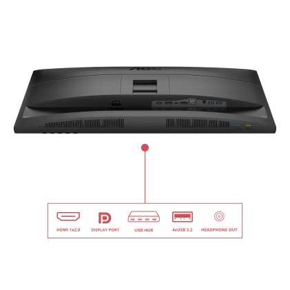 Mon 27Ips Qhd Hdmi Dp  Usbc Usb Mm Aoc Q27E4Cv 120Hz Pivot Reg Altezza