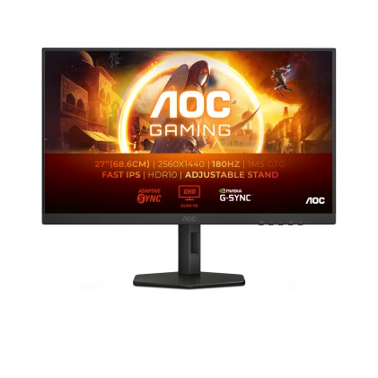 AOC G4 Q27G4XF Monitor PC 68,6 cm (27") 2560 x 1440 Pixel Quad HD LED Nero, Grigio