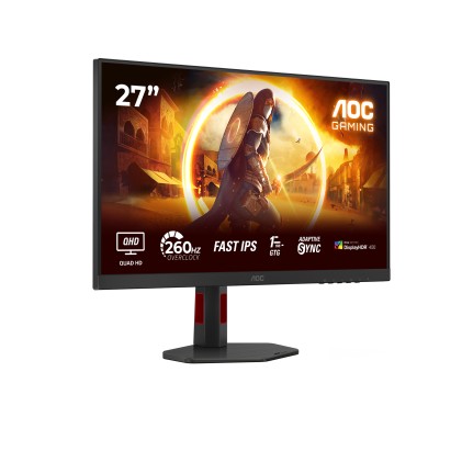 AOC G4 Q27G4ZR Monitor PC 68,6 cm (27") 2560 x 1440 Pixel Quad HD LED Nero, Rosso