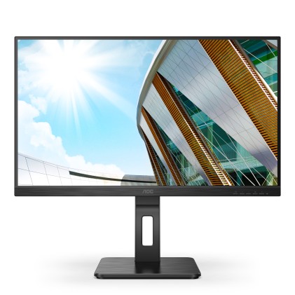 Aoc Monitor 27 Led Ips Qhd 16:9 4Ms 300 Cdm, Pivot, Vga/Dp/Hdmi, Multimediale