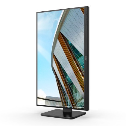 Aoc Monitor 27 Led Ips Qhd 16:9 4Ms 300 Cdm, Pivot, Vga/Dp/Hdmi, Multimediale