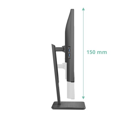 Aoc Monitor 27 Led Ips Qhd 16:9 4Ms 350 Cdm, Webcam, Usb-C, Pivot, Dp/2Hdmi, Multimediale