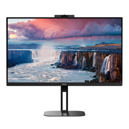 Mon 27"Ips 2560*1440 2K Hdmi Dp Usb Aoc Q27V5Cw/Bk Usbc Mm Webcam