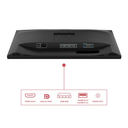 Aoc Monitor 27 Led Ips 4K Uhd 16:9 4Ms 350 Cdm, Pivot, Dp/Hdmi, Multimediale