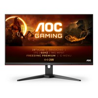AOC U28G2AE/BK 27.9inch 4K 3840x2160 60Hz 1ms HDMI DP Black 2YW