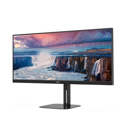Aoc Monitor 34 Led Va Wqhd 21:9 4Ms 300 Cdm, Reg Altezza, Usb-C Dock, Dp/Hdmi, Multimediale