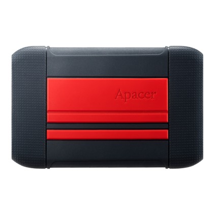APACER External HDD AC633 2.5inch 2TB USB 3.1 shockproof military grade Red