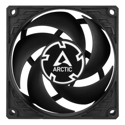 Ventola per case da 80mm ottimizzata per la pressione statica Arctic P8 Black