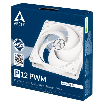 Arctic P12 PWM Pressure Optimised Ventola da 120mm White