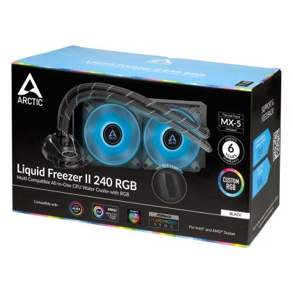 Liquid Freezer II - 240 RGB Black con controller