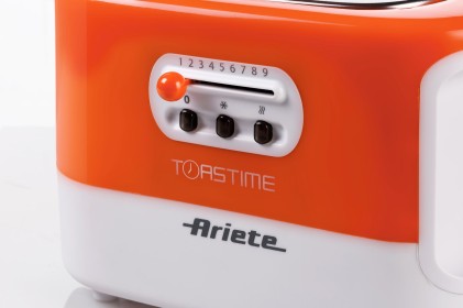 Tostapane Ariete 00C015900Ar0 Toastime Arancio E Bianco