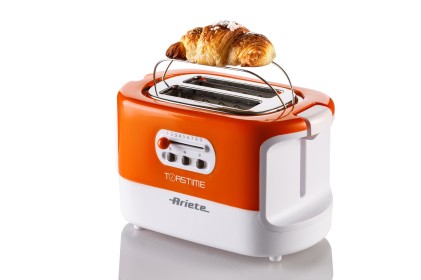 Tostapane Ariete 00C015900Ar0 Toastime Arancio E Bianco