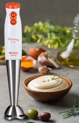 Frullatore Immersione Ariete Pimmy 200 Bianco - Arancione - Inox 00C08