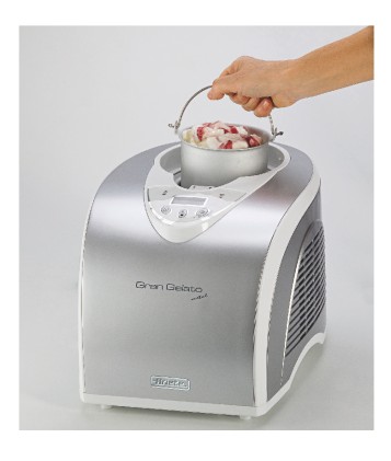 Macchina Gelato Ariete 0693 Gran Gelato Metal Bianco E Silver