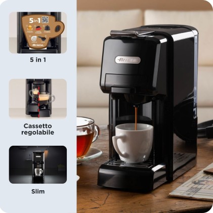 Macchina Caffe Ariete Multi 1304 Polvere Cialde D.Gusto Nespres 4In1