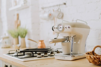 Macchina Caffe Ariete Espresso 1389 Vintage Beige Polvere E Cialde