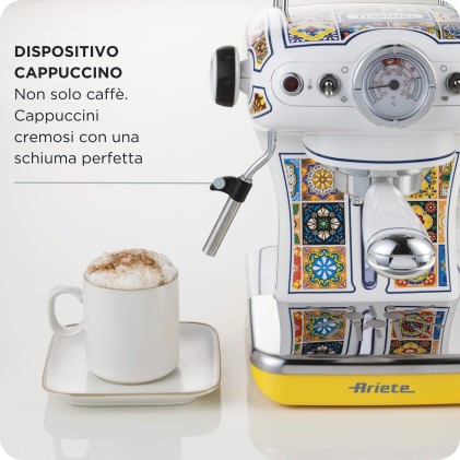 Macchina Caffe Ariete Espresso 1389 Positano Polvere E Cialde