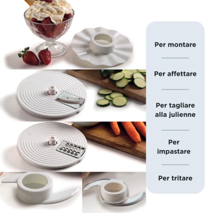 Robot Da Cucina 1000W 2 Velocita Serie Vintage 2,1 Litri Beige