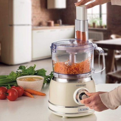 Robot Da Cucina 1000W 2 Velocita Serie Vintage 2,1 Litri Beige