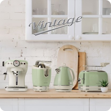 Bollitore 1Litro Verde 1630W Serie Vintage