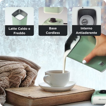 Cappuccinatore Serie Vintage 500W 0,25 Verde