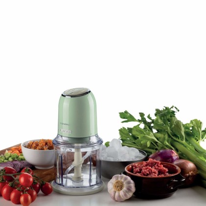 Tritatutto Chopper 400W Inox 4 Lame 600Ml Verde