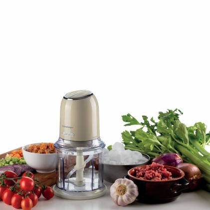 Tritatutto Chopper 400W Inox 4 Lame 600Ml Beige