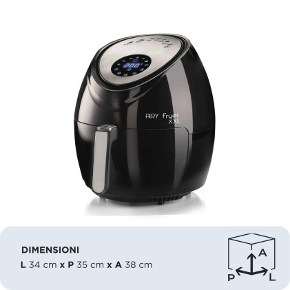 Friggitrice Ad Aria Xxl 7Litri 200G Nero