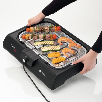 Ariete Party Grill 2000W Barbecue 41,5 X 24Cm Griglia Rimovibile