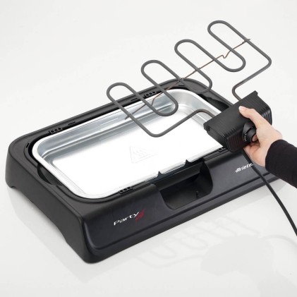 Ariete Party Grill 2000W Barbecue 41,5 X 24Cm Griglia Rimovibile